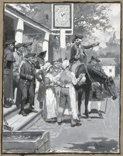 Megáll a szélvész jelénél, rajzolva a vers illusztrációját alkotó: Howard Pyle