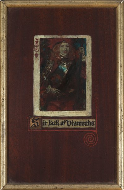 Sir Jack of Diamonds (olaj a panelen) alkotó: Howard Pyle