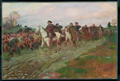 A visszavonulás a mezeken keresztül Henry Cabot Lodge (1850-1924) "A forradalom története" című művéből, a Scribner