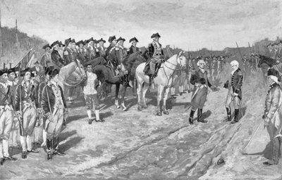 The Surrender of Cornwallis at Yorktown, illusztráció a „The Surrender of Cornwallis”, pub. a Harper