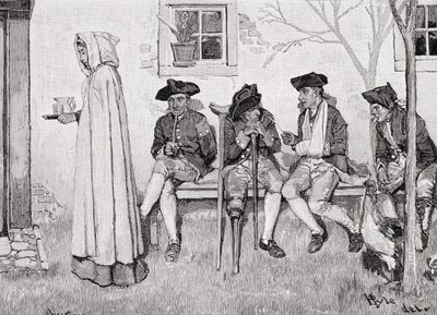 "The Wounded Soldiers Sat Along the Wall" illusztráció a Harper