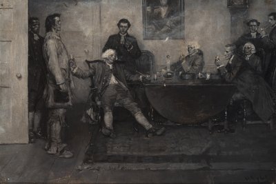 "Ez itt Enoch Wade, uraim", mondta a báró. alkotó: Howard Pyle