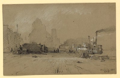 A Mississippiben, St. Louisban. alkotó: Howard Russell Butler
