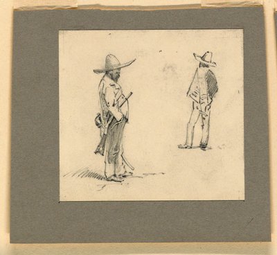 Két mexikói áll alkotó: Howard Russell Butler