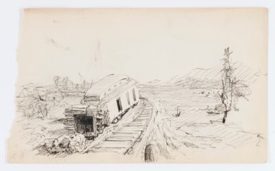 Cím nélkül (kisiklott autóbusz) alkotó: Howard Russell Butler