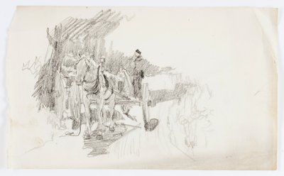 Cím nélkül (lovas kocsi) alkotó: Howard Russell Butler