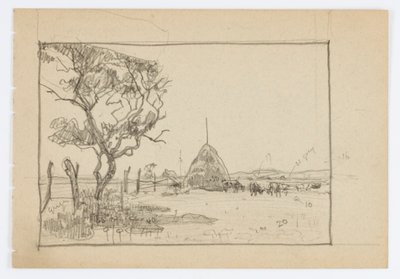 Cím nélkül (fa Hayrickkel) alkotó: Howard Russell Butler