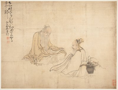 Tájak és alakok: Figurák alkotó: Huang Shen