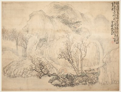 Tájak és alakok: Tájképek alkotó: Huang Shen