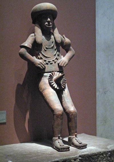 Pap szobra, posztklasszikus korszak, 900 körül – 1521 körül (terrakotta) alkotó: Huaxtec Huaxtec