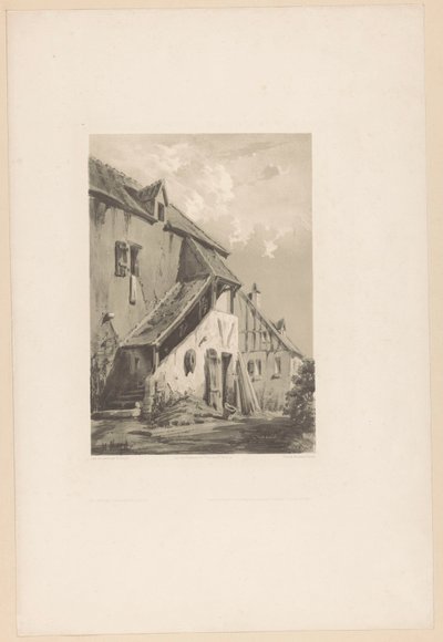 Egy régi parasztház homlokzata alkotó: Hubert Clerget