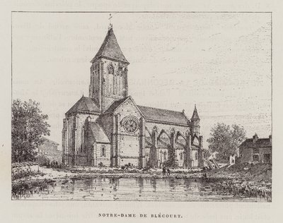 Notre-Dame De Blecourt (metszet) alkotó: Hubert Clerget