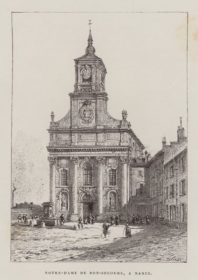 Notre-Dame De Bon-Secours, A Nancy (metszet) alkotó: Hubert Clerget