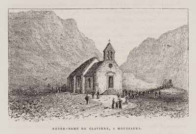 Notre-Dame De Claviers, A Moussages (metszet) alkotó: Hubert Clerget