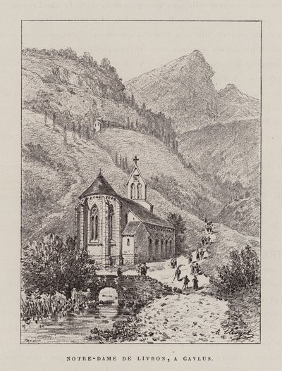 Notre-Dame De Livron, A Caylus (metszet) alkotó: Hubert Clerget