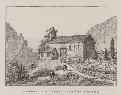 Notre-Dame De Villeneuve, A Lourieres, Pres Foix (metszet) alkotó: Hubert Clerget