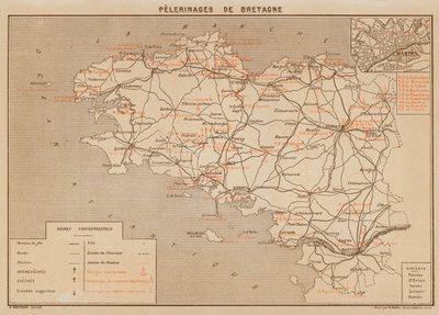 Pelerinages De Bretagne (színes litográfia) alkotó: Hubert Clerget