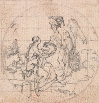Éremtervezés: Britannia (?) és Fortune (?) vagy győzelem (?) figurája alkotó: Hubert Francois Gravelot