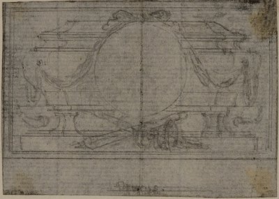 Tanulmány a Tacitus "Tiberius, avagy az Évkönyvek hat első könyve" IV. könyvében található En Tête Vignette-hez. alkotó: Hubert Francois Gravelot
