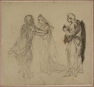 Tanulmány Lucain "La Pharsale" című művéhez, II. ének alkotó: Hubert Francois Gravelot