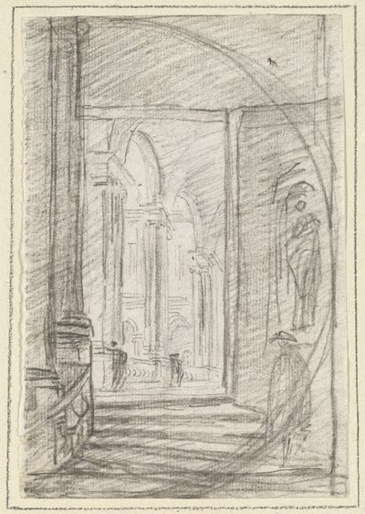 Egy római palota belseje alkotó: Hubert Robert