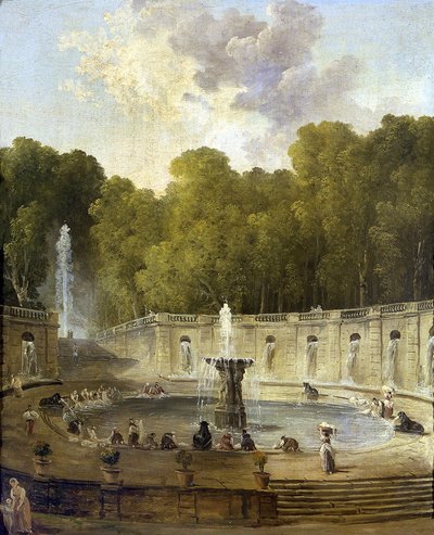 Mosók a parkban - Mosók a parkban - Hubert Robert (1733-1808) festménye - kb 1775 - Olaj, vászon - 56x45,5 - Petit Palais, Musee des Beaux-Arts de la Ville de Paris alkotó: Hubert Robert