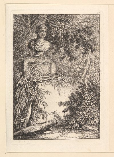 Le Buste.n.d. alkotó: Hubert Robert