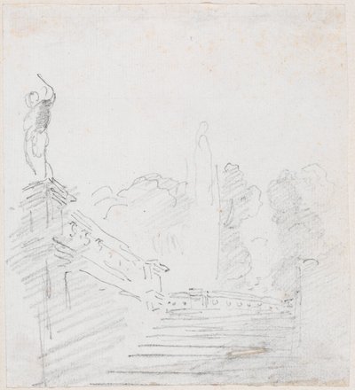 Monumentális lépcsőház alkotó: Hubert Robert
