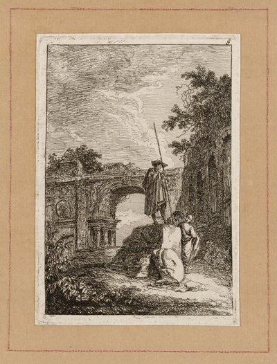 Nyolcadik tányér az Esték Rómában című filmből alkotó: Hubert Robert