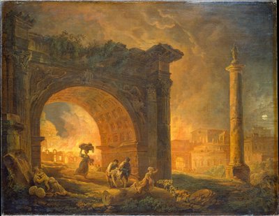 Római romok alkotó: Hubert Robert