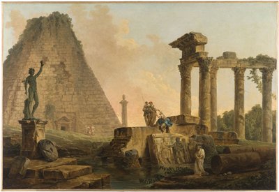 Római romok alkotó: Hubert Robert