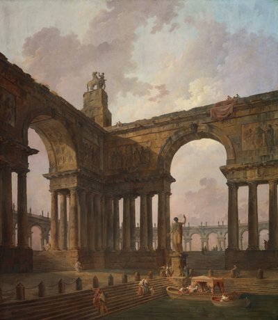 A leszállóhely, 178788. alkotó: Hubert Robert