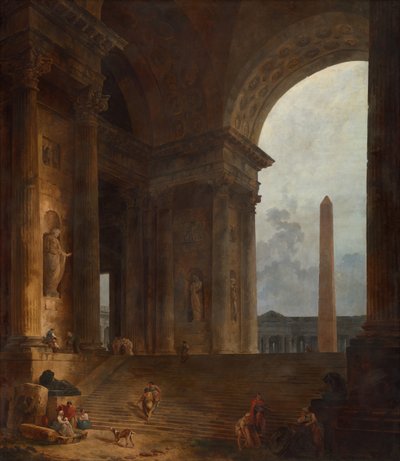 Az obeliszk, 178788. alkotó: Hubert Robert