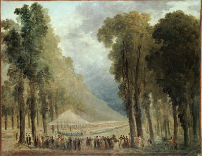 A katonák bankettje alkotó: Hubert Robert
