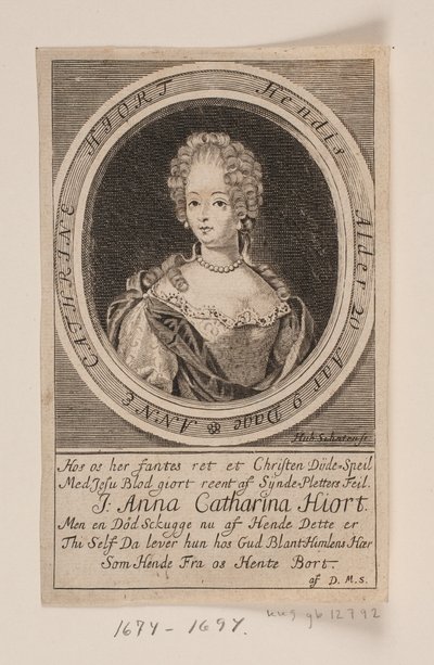 Anna Catharina Hjort alkotó: Hubert Schaten