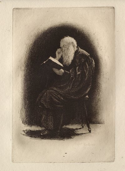 Karthauzi kolostor tanulmánya alkotó: Hubert von Herkomer