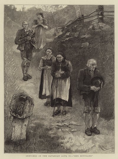 Vázlatok a Bajor Alpokban, II, Der Bittgang alkotó: Hubert von Herkomer