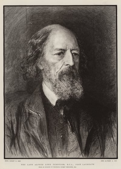 A néhai Alfred Lord Tennyson, DCL, költődíjas alkotó: Hubert von Herkomer