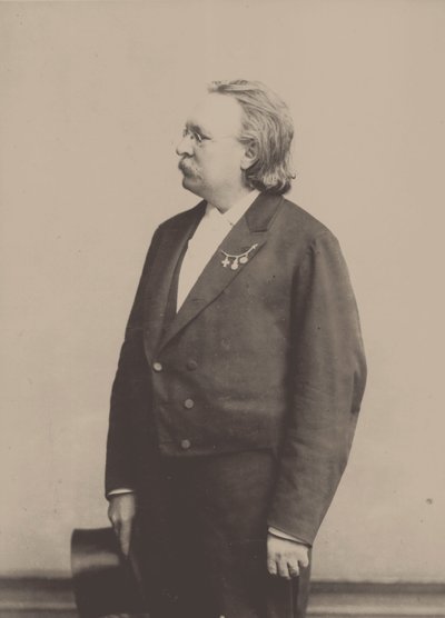 Edmund Kretschmer orgonaművész és zeneszerző portréja 1830-1908. alkotó: Höffert