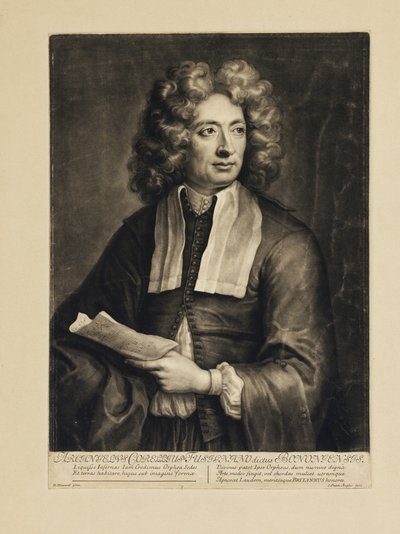 Arcangelo Corelli zeneszerző portréja 1653-1713, 1704 alkotó: Hugh Howard