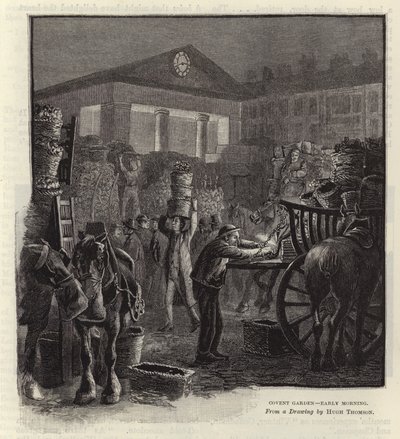 Covent Garden - kora reggel alkotó: Hugh Thomson