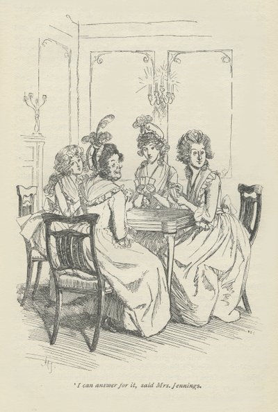 Válaszolhatok rá mondta Mrs. Jennings, 1896 alkotó: Hugh Thomson