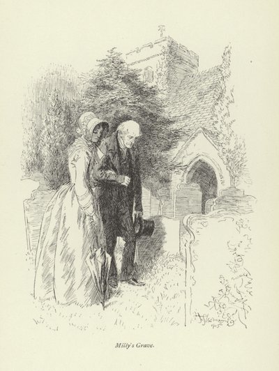 Illusztráció Amos Barton számára, George Eliot alkotó: Hugh Thomson