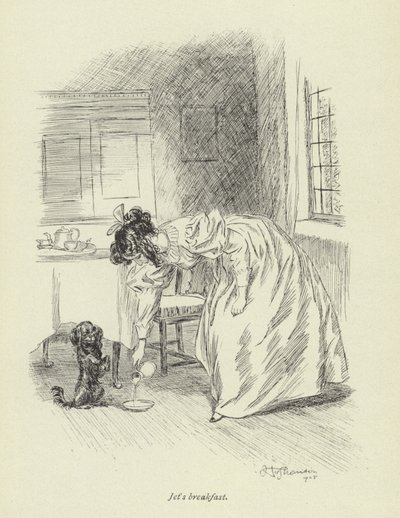 Illusztráció Amos Barton számára, George Eliot alkotó: Hugh Thomson