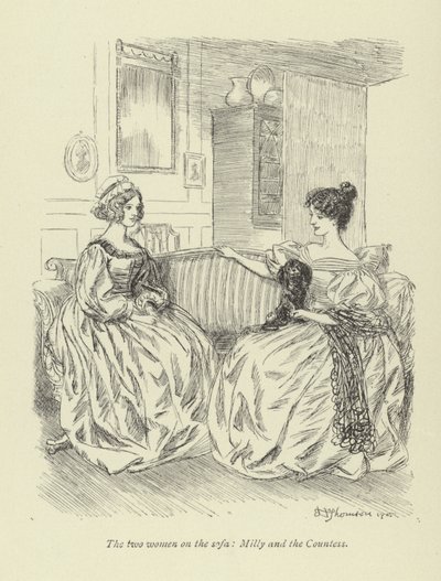 Illusztráció Amos Barton számára, George Eliot alkotó: Hugh Thomson