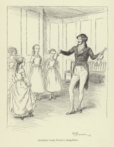 Illusztráció Amos Barton számára, George Eliot alkotó: Hugh Thomson