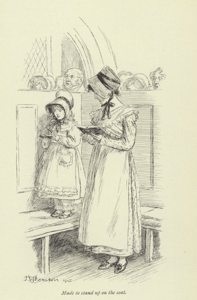 Illusztráció Amos Barton számára, George Eliot alkotó: Hugh Thomson