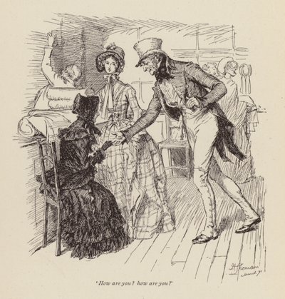Illusztráció Cranfordhoz, Mrs. Gaskell (metszet) alkotó: Hugh Thomson