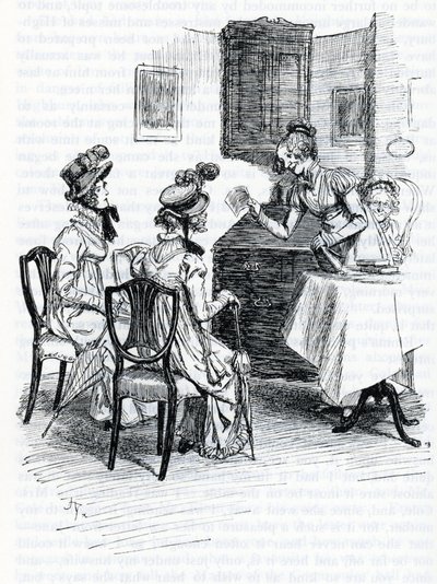 Illusztráció: "Emma", Jane Austen (illusztráció) alkotó: Hugh Thomson