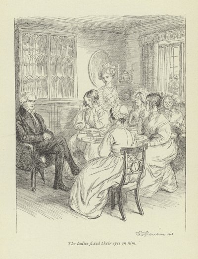 Illusztráció a Janets Repentance-hez, George Eliottól alkotó: Hugh Thomson